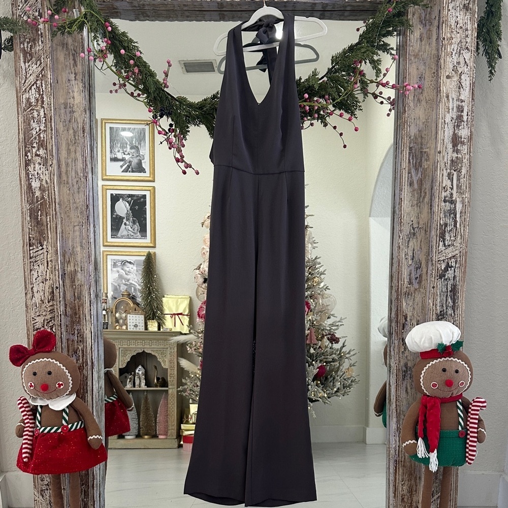 Guess by Marciano Sleek Charcoal Gray Jumpsuit